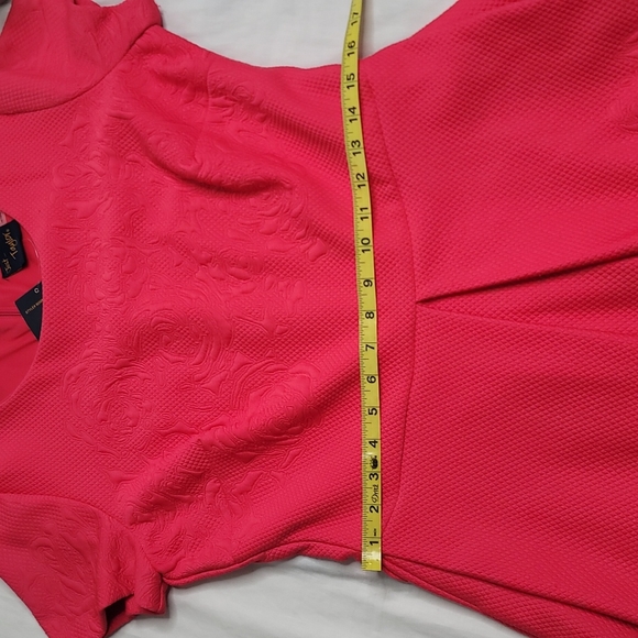 Just Taylor dark salmon pink dress sz 1w NWT - Picture 8 of 11